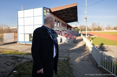 zdjęcie ze spotkania z firmą odpowiedzialną za budowę nowego stadionu, fot. Grzegorz Bukała, Urząd Miasta Rzeszowa